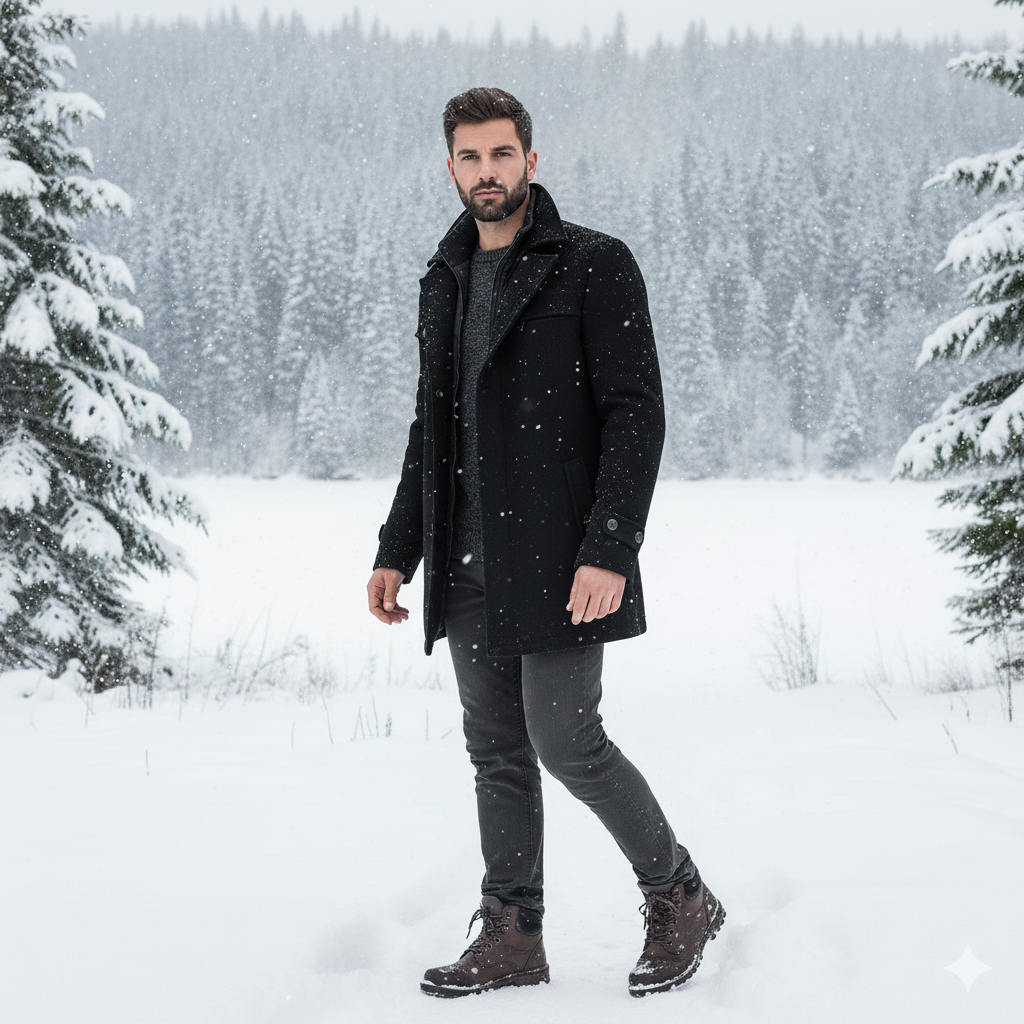 Wasserdichter Herren-Wintermantel für Business - Andrew | Eleganter Wintermantel für Männer