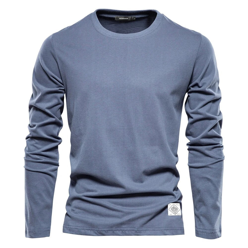 Klassisches Baumwoll Langarmshirt für Damen und Herren – Zeitloses Design, Perfekt für Jeden Anlass