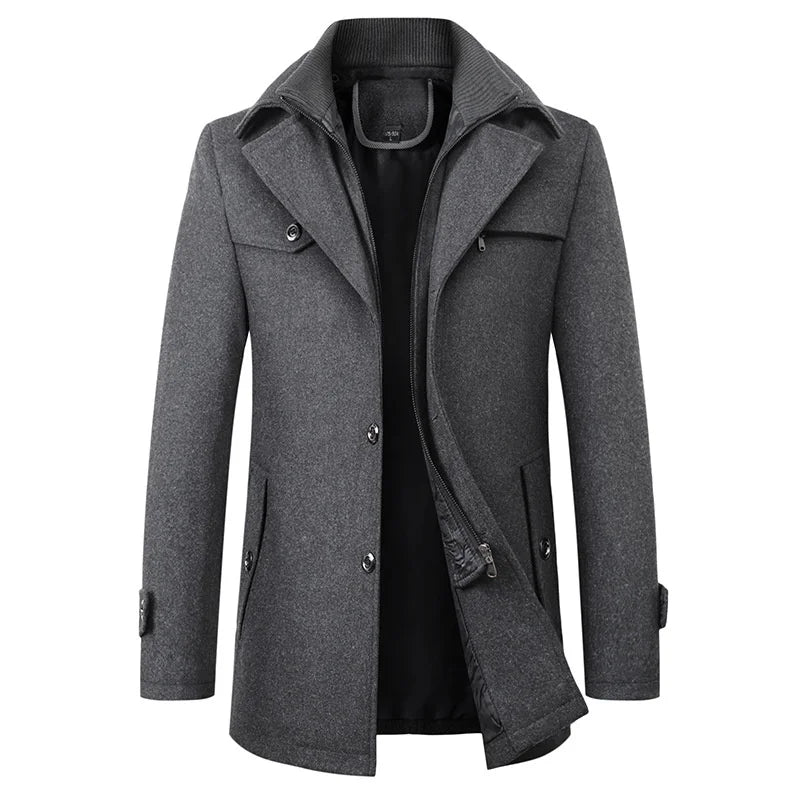 Wasserdichter Herren-Wintermantel für Business - Andrew | Eleganter Wintermantel für Männer