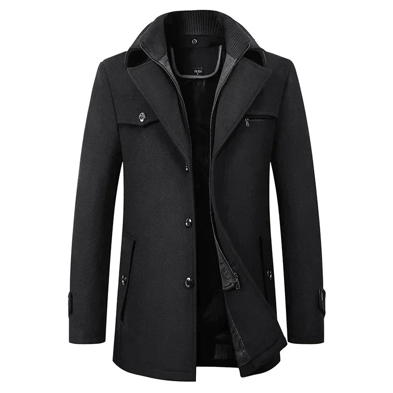 Wasserdichter Herren-Wintermantel für Business - Andrew | Eleganter Wintermantel für Männer