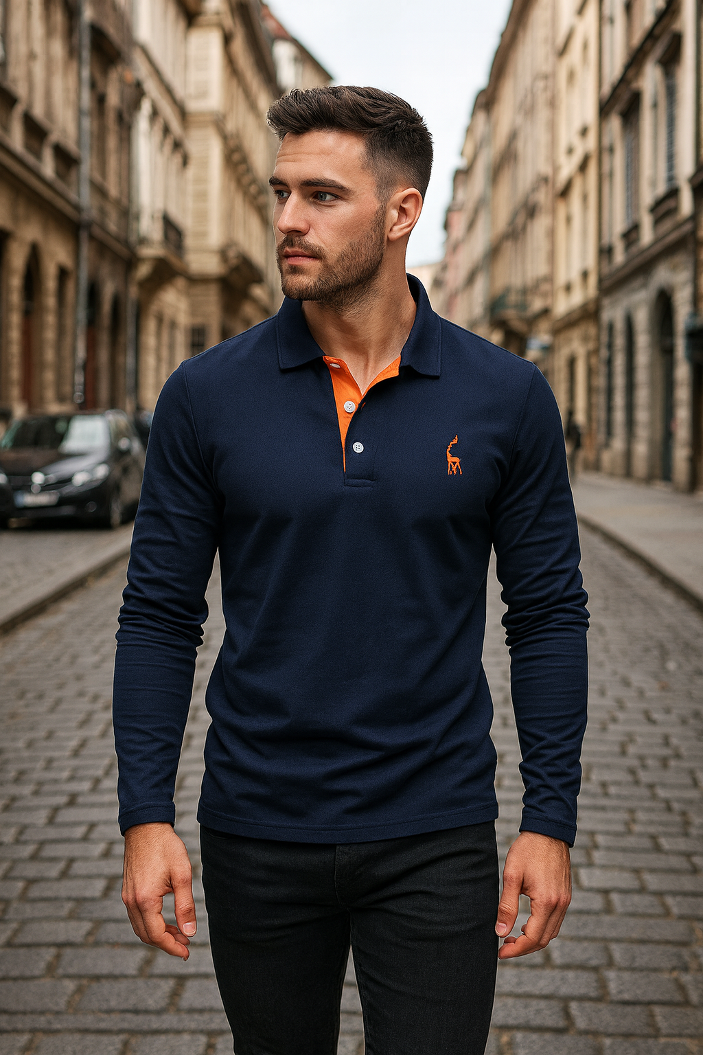 Lyle Langarm-Polohemd für Herren - Stilvolles und Bequemes Langarmshirt