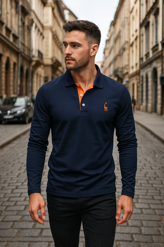 Lyle Langarm-Polohemd für Herren - Stilvolles und Bequemes Langarmshirt