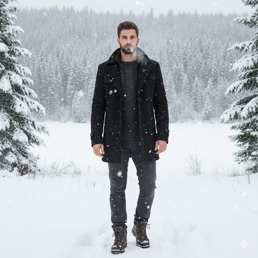 Wasserdichter Herren-Wintermantel für Business - Andrew | Eleganter Wintermantel für Männer