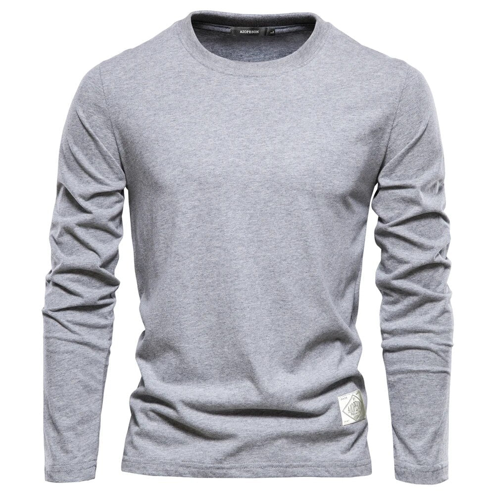 Klassisches Baumwoll Langarmshirt für Damen und Herren – Zeitloses Design, Perfekt für Jeden Anlass