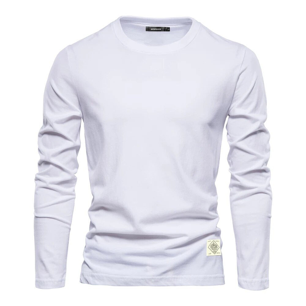 Klassisches Baumwoll Langarmshirt für Damen und Herren – Zeitloses Design, Perfekt für Jeden Anlass