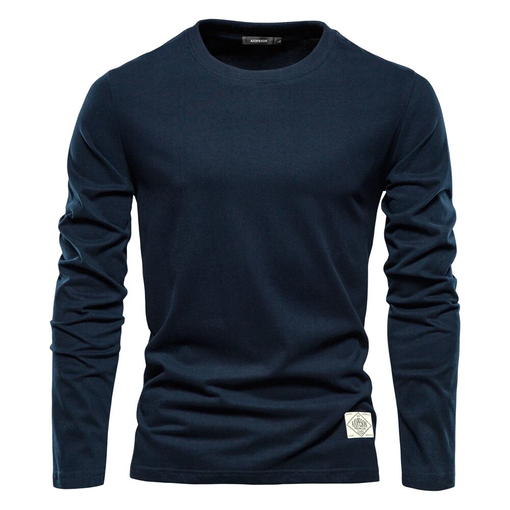 Klassisches Baumwoll Langarmshirt für Damen und Herren – Zeitloses Design, Perfekt für Jeden Anlass