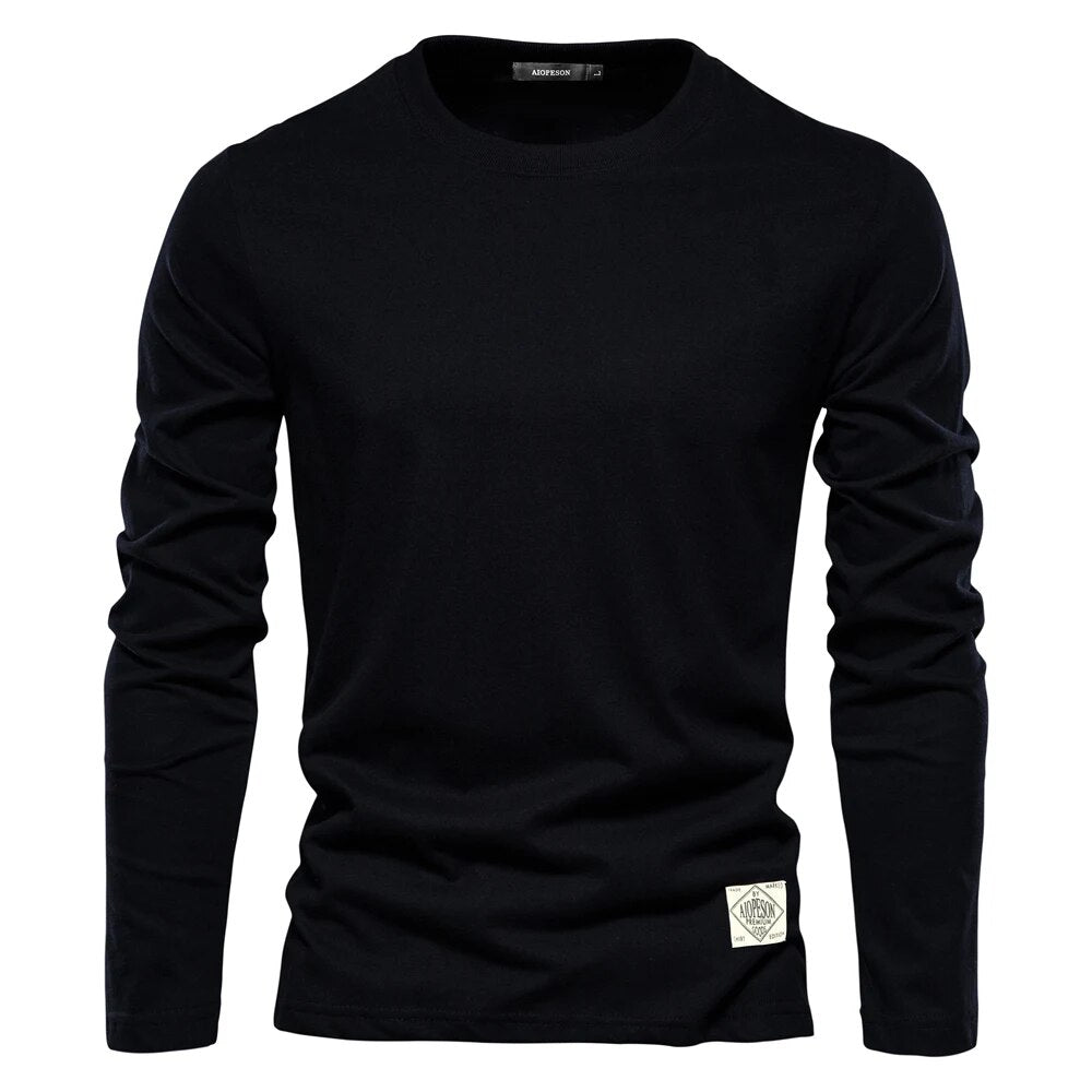 Klassisches Baumwoll Langarmshirt für Damen und Herren – Zeitloses Design, Perfekt für Jeden Anlass