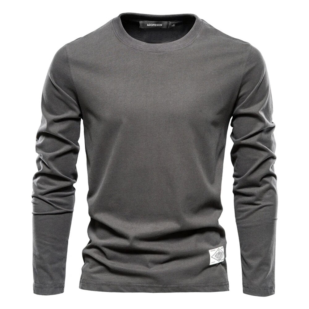 Klassisches Baumwoll Langarmshirt für Damen und Herren – Zeitloses Design, Perfekt für Jeden Anlass