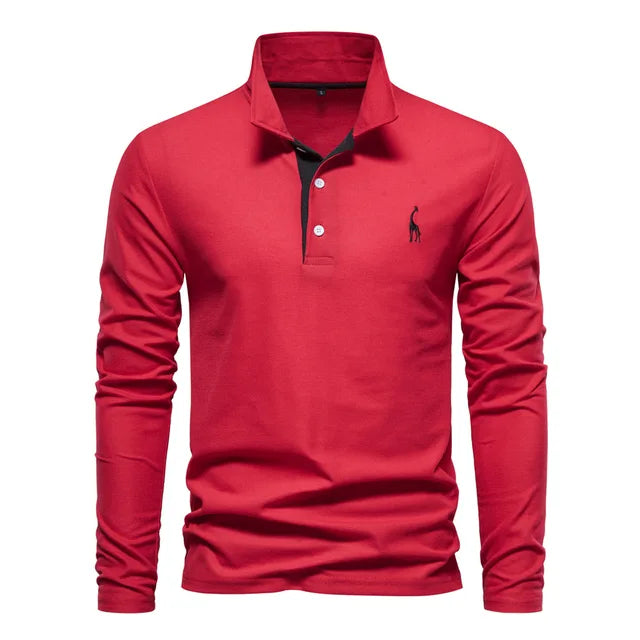 Lyle Langarm-Polohemd für Herren - Stilvolles und Bequemes Langarmshirt