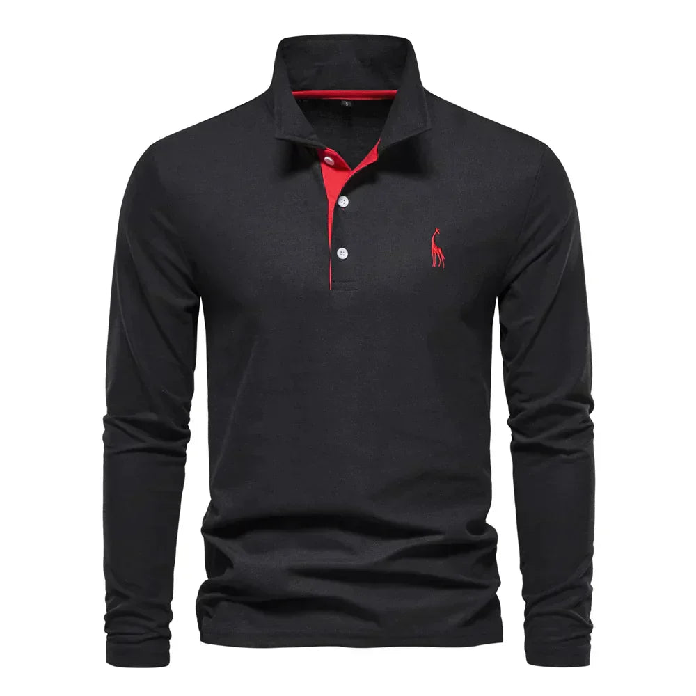 Lyle Langarm-Polohemd für Herren - Stilvolles und Bequemes Langarmshirt