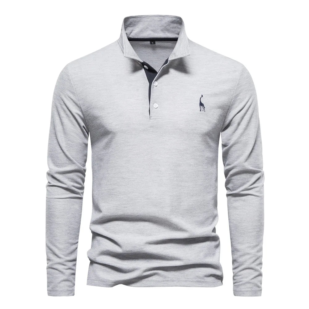 Lyle Langarm-Polohemd für Herren - Stilvolles und Bequemes Langarmshirt