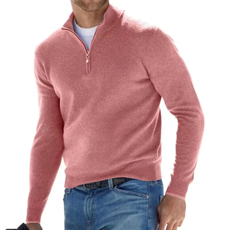 Modischer Herren-Zipper-Pullover | Stilvoller Pullover mit Reißverschluss für Männer