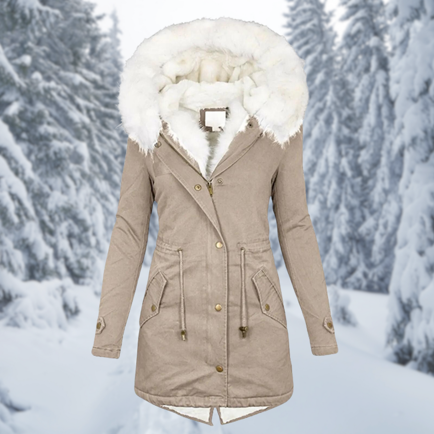 Jane - Damen Winterjacke, Warm und Mittellang für Damen