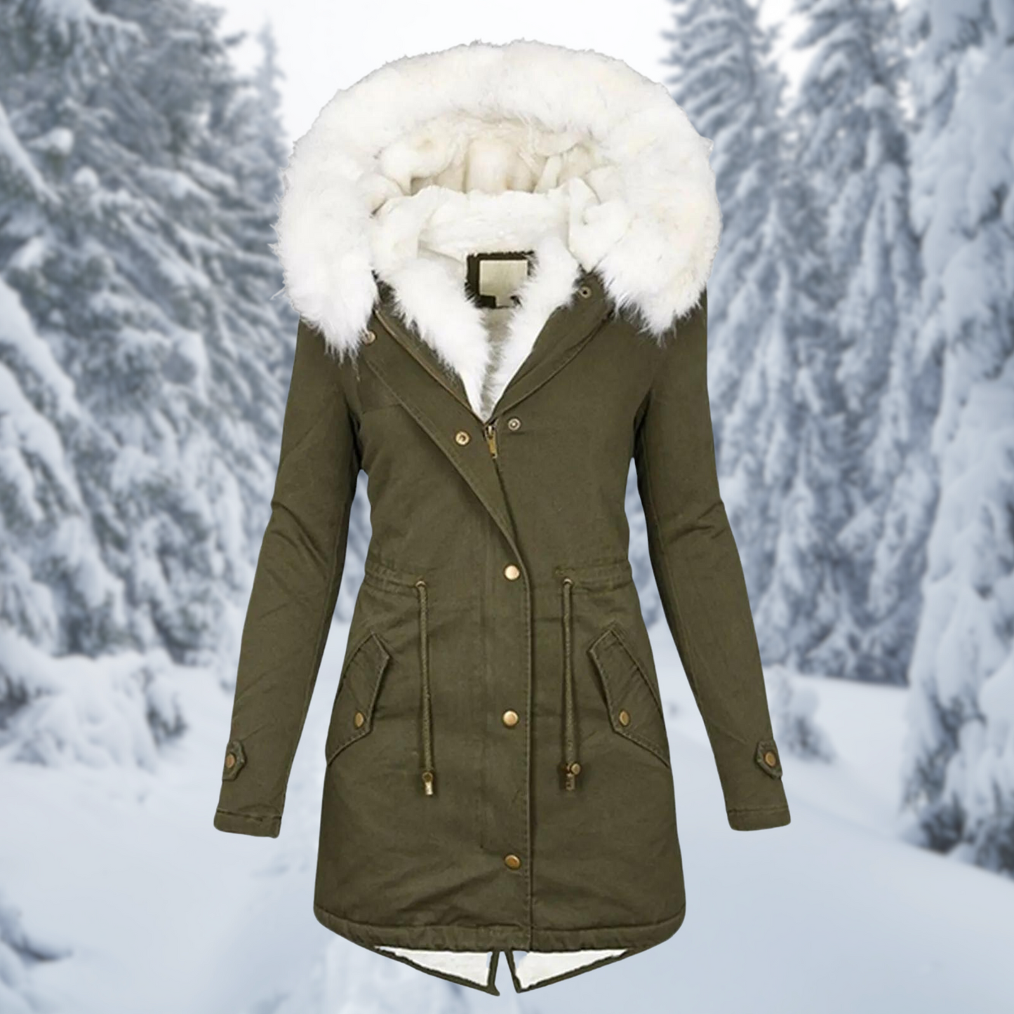 Jane - Damen Winterjacke, Warm und Mittellang für Damen