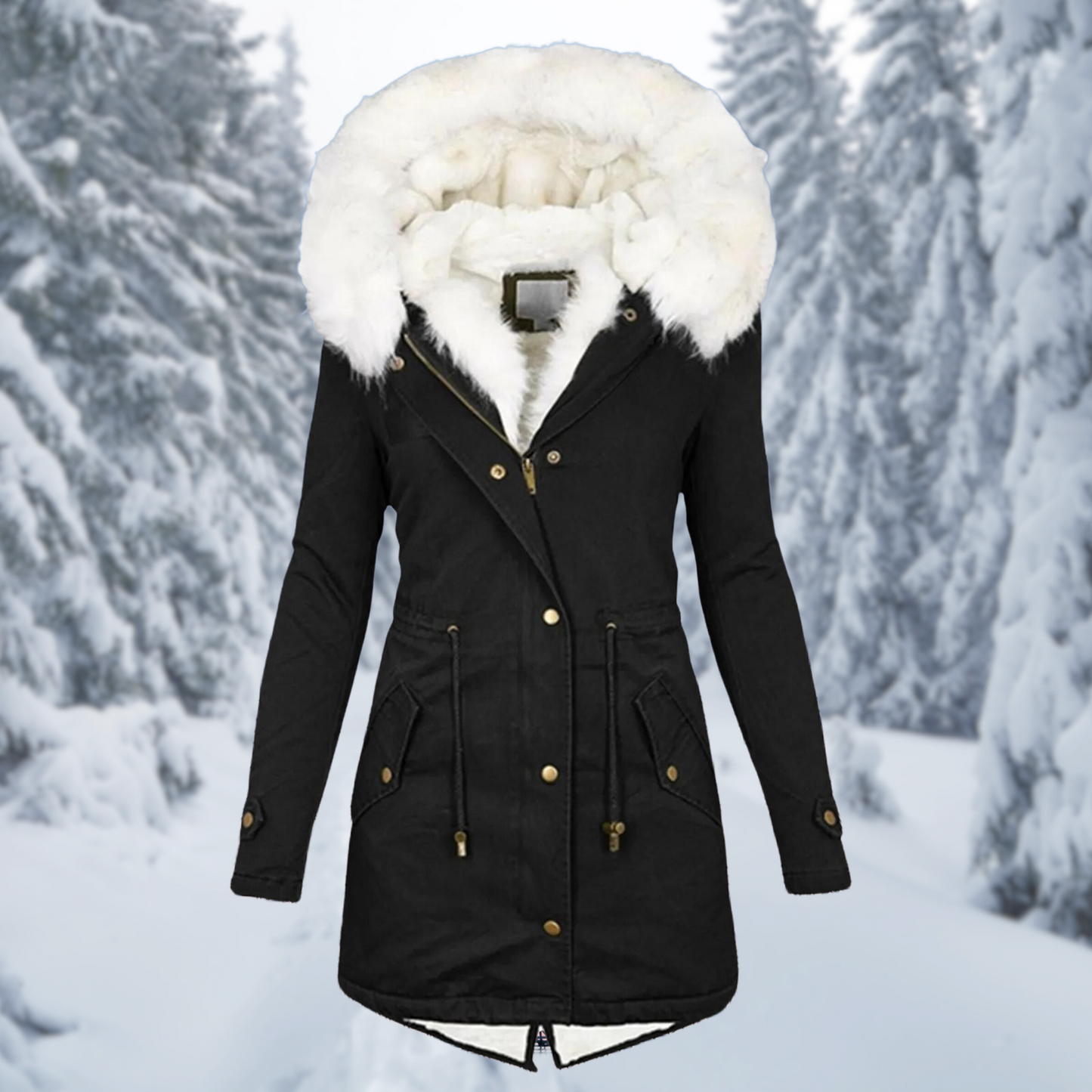 Jane - Damen Winterjacke, Warm und Mittellang für Damen