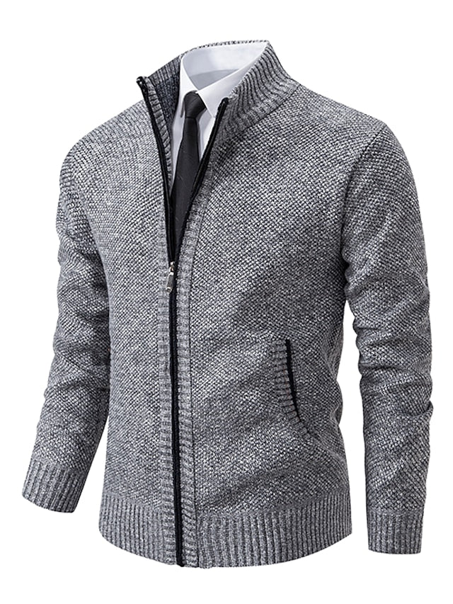Trendiger Herren Strickpullover mit Reißverschluss - Modischer Männer Pullover für stilvolle Outfits