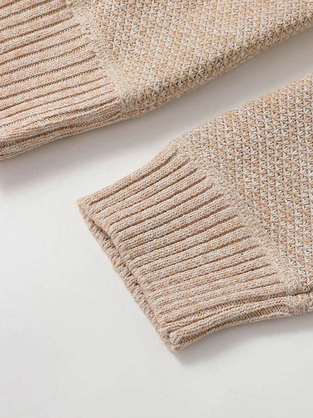 Trendiger Herren Strickpullover mit Reißverschluss - Modischer Männer Pullover für stilvolle Outfits